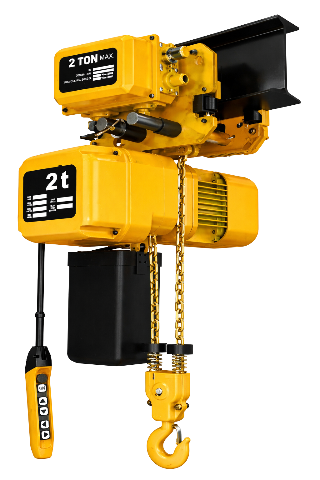 Talha elétrica com trole elétrico e inversor de frequência